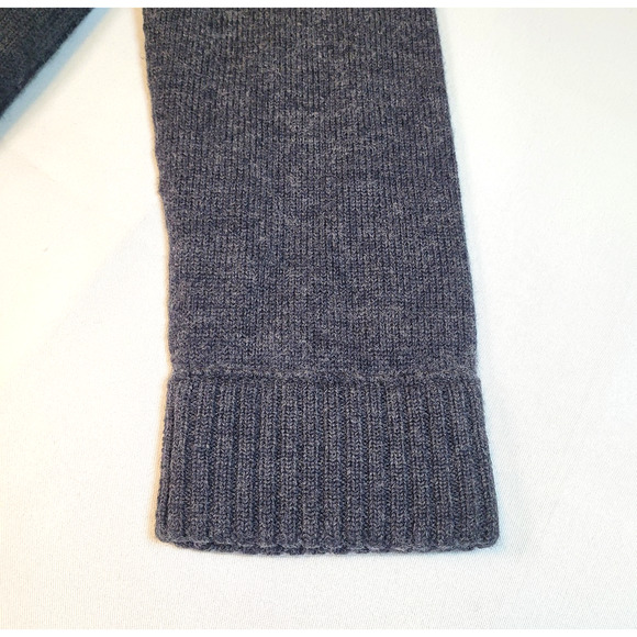 Banana Republic XL 100% Wool Sweater Jacket Removable Insulated Vest Gray #54023 - Picture 4 of 16